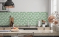 Preview: Küchenrückwand Seegrüne Rosen