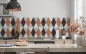 Preview: Küchenrückwand Farbige Rauten