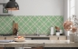 Preview: Küchenrückwand Hellgrüne Tartan