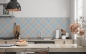 Preview: Küchenrückwand Pastellfarbene Tartan