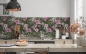 Preview: Küchenrückwand Tropische Blatt Blüten