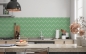Preview: Küchenrückwand Grüner Zick Zack