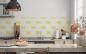 Preview: Küchenrückwand Gelbe Muster Design