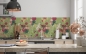 Preview: Küchenrückwand Asia Blumen Muster