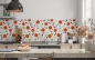 Mobile Preview: Küchenrückwand Runde Blumen