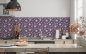 Mobile Preview: Küchenrückwand Lila Kirschblüten