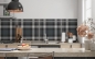Preview: Küchenrückwand Dunkelgrauer Tartan