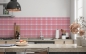 Preview: Küchenrückwand Pink Pepita Muster