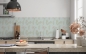 Mobile Preview: Küchenrückwand Hibiskus Muster