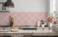 Preview: Küchenrückwand Rosa Argyle
