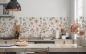 Preview: Küchenrückwand Vintage Rosenmuster