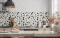 Preview: Küchenrückwand Polkadot Muster