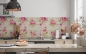 Preview: Küchenrückwand Vintage Rosen Muster