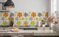 Preview: Küchenrückwand Blumen im Hippie Stil