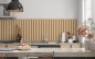 Preview: Küchenrückwand Streifen Retro Stil