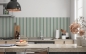 Preview: Küchenrückwand Grüntönige Balken