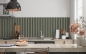 Preview: Küchenrückwand Linien Retro Stil