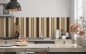 Preview: Küchenrückwand Brauntönige Balken