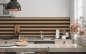 Mobile Preview: Küchenrückwand Streifen Braun