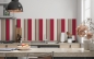 Mobile Preview: Küchenrückwand Rot Beige Streifen