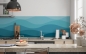 Preview: Küchenrückwand Blaue Welle