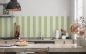 Preview: Küchenrückwand Grün Weiß
