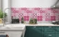Preview: Küchenrückwand Pink Patchwork