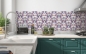 Preview: Küchenrückwand Keramikfliesen mit Blumen