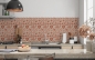 Preview: Küchenrückwand Red White Patchwork