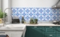 Mobile Preview: Küchenrückwand Blaue Ornament
