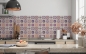 Mobile Preview: Küchenrückwand Fliesen Zementoptik