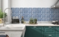 Preview: Küchenrückwand Blaue Orientalische Fliesen
