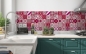 Preview: Küchenrückwand Rot Patchwork