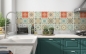 Preview: Küchenrückwand Keramikfliesen Patchwork