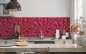 Preview: Spritzschutz Küche Rot Mosaikstein