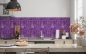 Preview: Spritzschutz Küche Lila Modern Mosaik