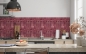 Preview: Spritzschutz Küche Rot Modern Mosaik