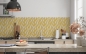 Preview: Spritzschutz Küche Mosaikfliese Gelb