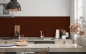 Preview: Spritzschutz Küche Rotbraun Holz