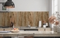 Mobile Preview: Spritzschutz Küche Holzmaserung Rustikal