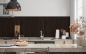 Preview: Spritzschutz Küche Holzplatte Walnuss