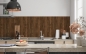 Preview: Spritzschutz Küche Palisander Massivholz