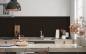 Preview: Spritzschutz Küche Dunkles Holz Motiv