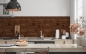 Preview: Spritzschutz Küche Merbau Parkett Holz