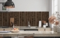 Preview: Spritzschutz Küche Tropenholz Parkett