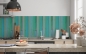 Preview: Spritzschutz Küche Farbige Holzbalken