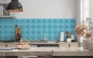 Preview: Spritzschutz Küche Blue Gotik