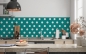 Preview: Spritzschutz Küche Weiße Polka Dots