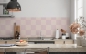 Preview: Spritzschutz Küche Lilarosa Quadrate