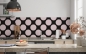 Preview: Spritzschutz Küche Puderfarbene Polka Dots